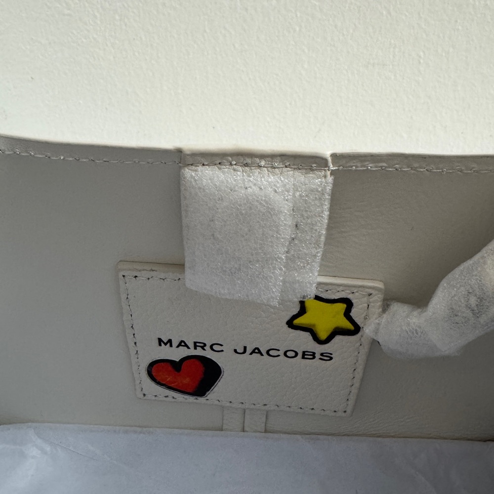 Marc Jacobs The Mini Sack Sticker Leather Top Handle Bag - Picture 10 of 10